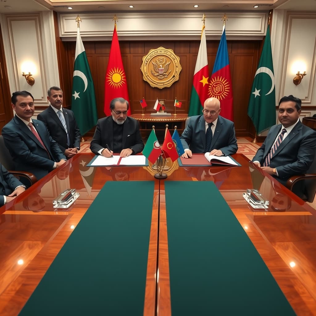 پاکستان اور کرغزستان کا دو سال میں تجارت 200 ملین ڈالر تک بڑھانے کا معاہدہ