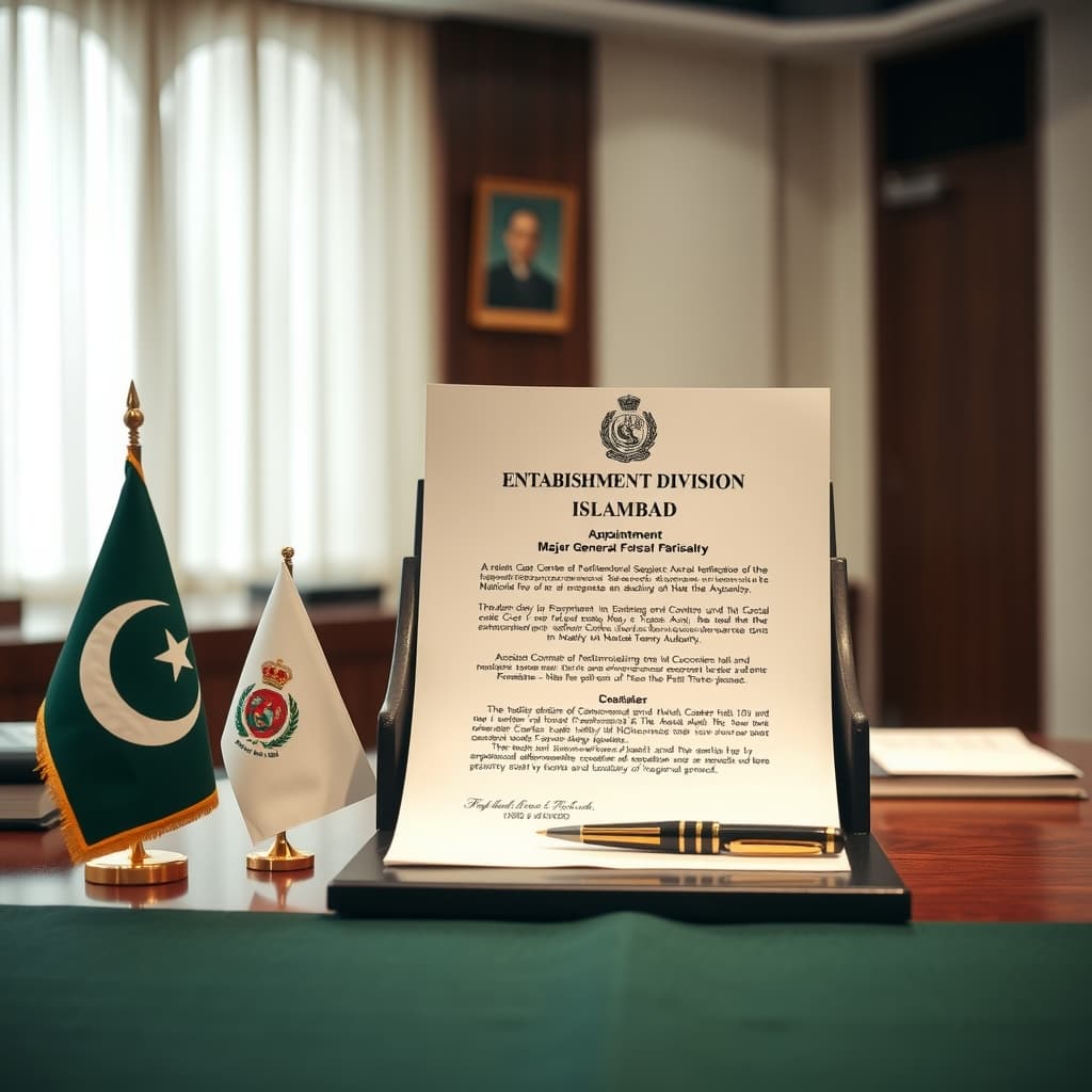 میجر جنرل فیصل نصیر تین سال کے لیے نیکٹا کے نیشنل کوآرڈینیٹر مقرر