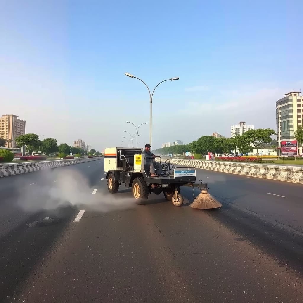 پنجاب میں سموگ سے نمٹنے کے لیے سڑکوں کی گیلی مشینی صفائی لازمی قرار