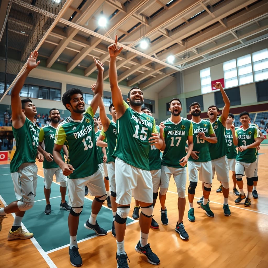 ایشین گیمز والی بال: پاکستان نے چین کو 3-0 سے ہرا کر 64 سال بعد تمغہ جیت لیا