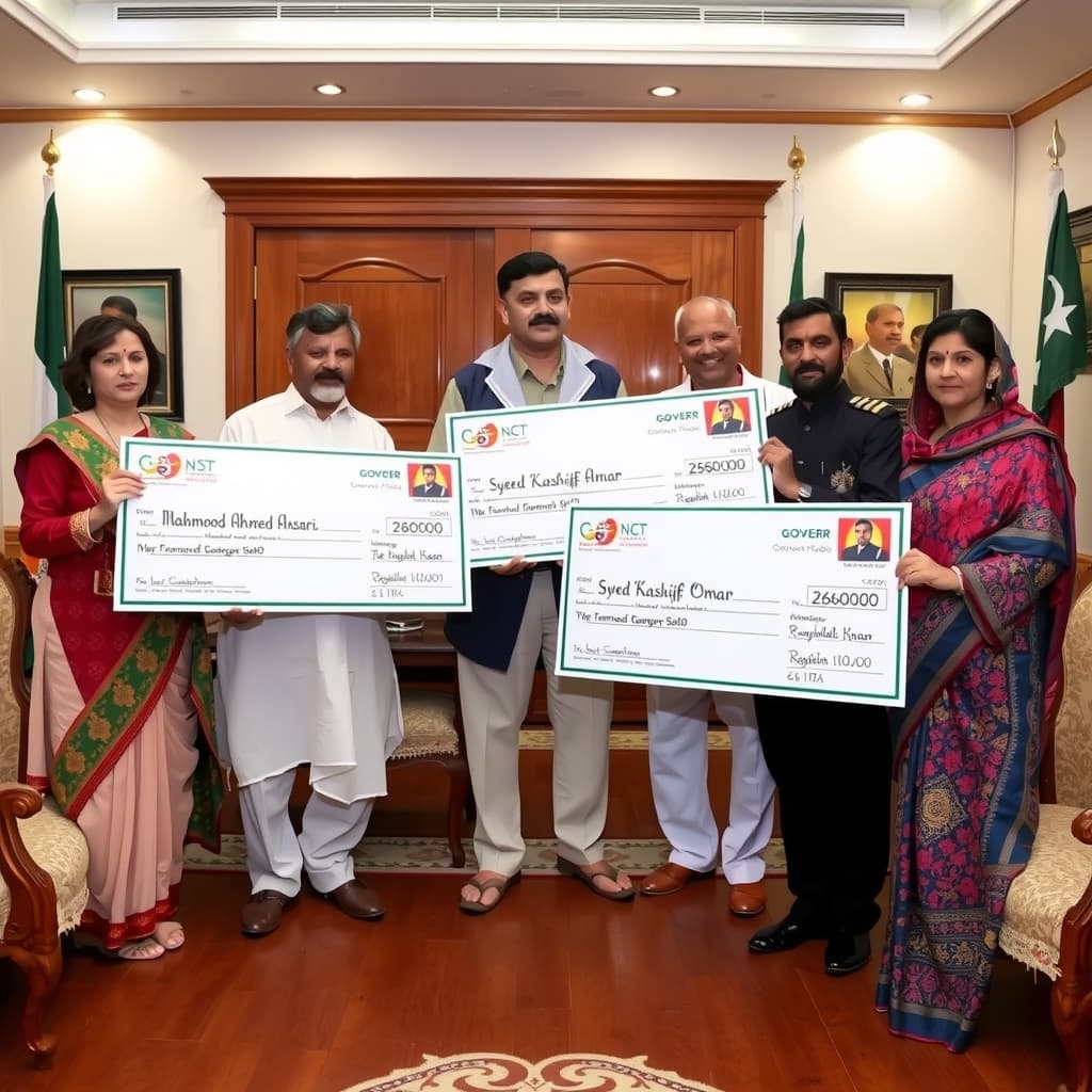 صومالی قزاقوں کی قید میں جاں بحق تین پاکستانیوں کے خاندانوں کو فی کس دو کروڑ 60 لاکھ روپے کے چیک