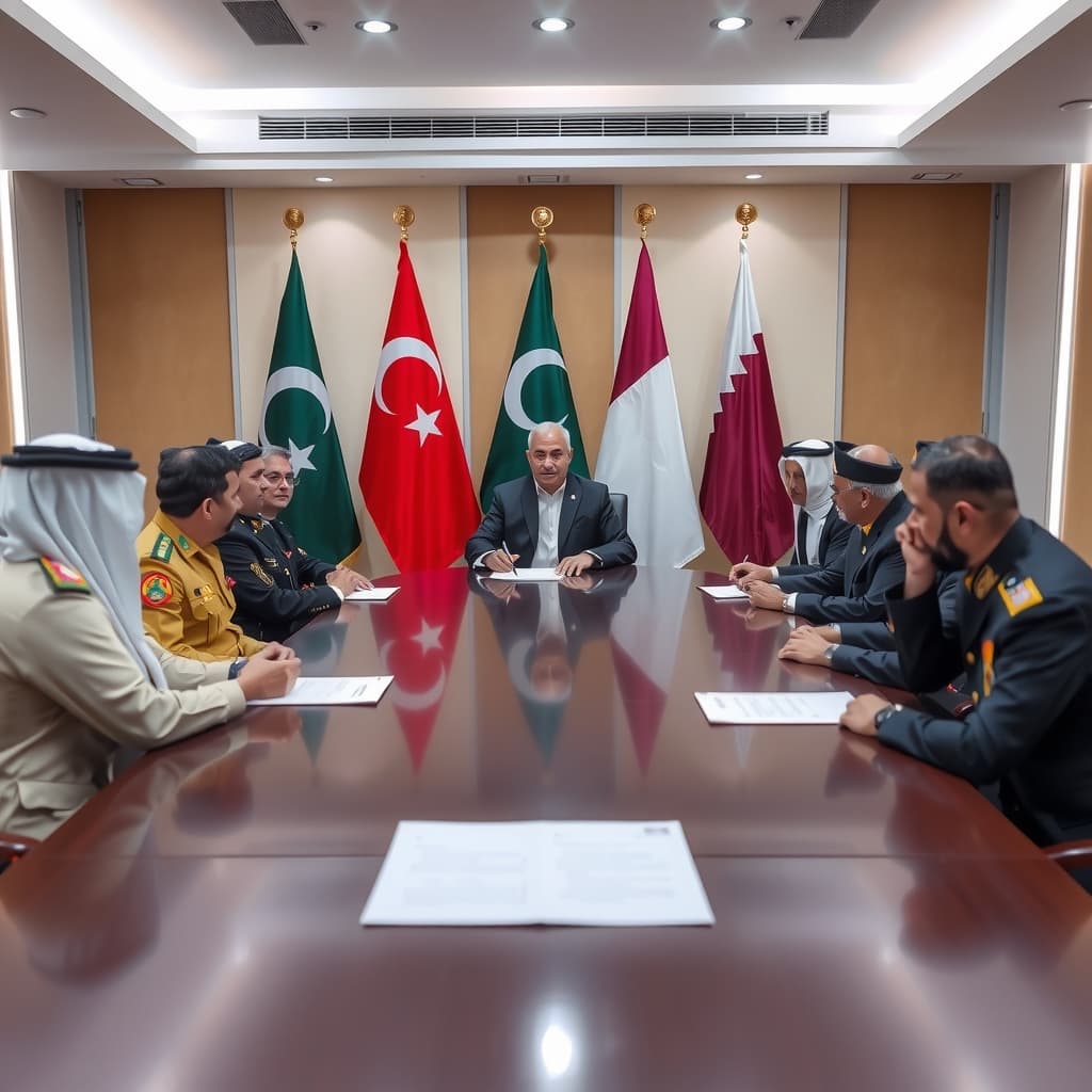 پاکستان، ترکی، قطر اور انڈونیشیا نے دفاعی صنعتی تعاون کے ’بدر‘ معاہدے پر دستخط کر دیے