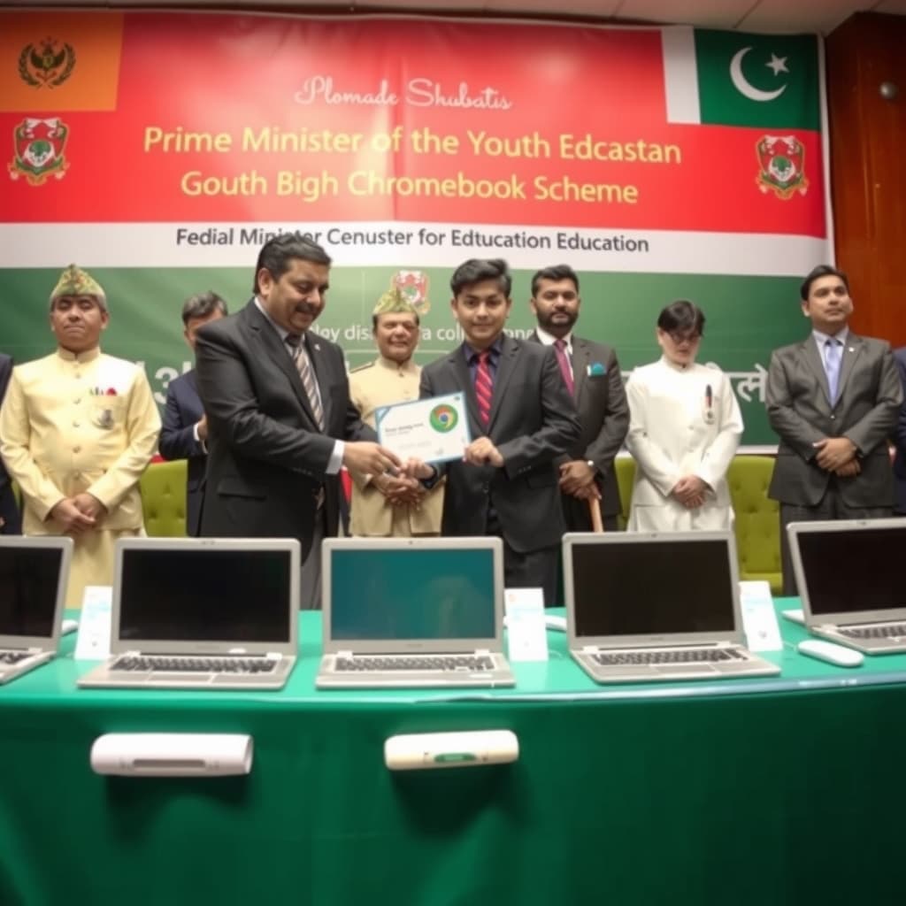 وزیراعظم نے دو سال میں طلبہ کو 5 لاکھ کروم بکس دینے کی اسکیم شروع کر دی