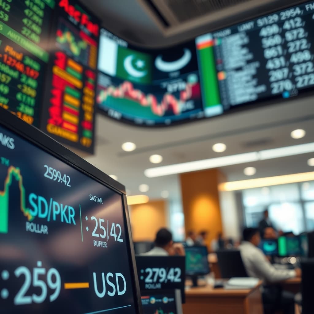 انٹربینک مارکیٹ میں روپیہ مضبوط، ڈالر 277.42 روپے پر بند
