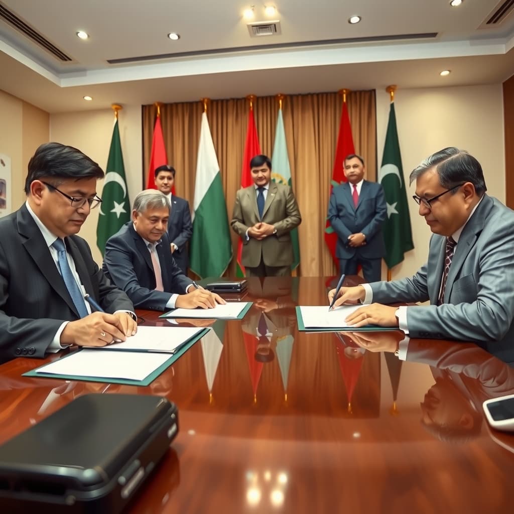 پاکستان اور کرغزستان نے دو سال میں تجارت 200 ملین ڈالر تک بڑھانے کا معاہدہ کر لیا