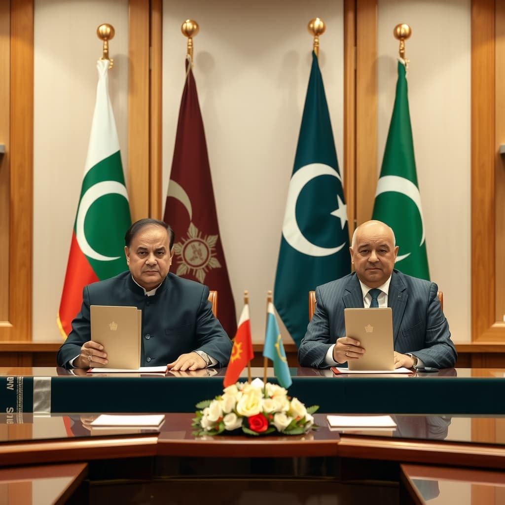 پاکستان اور کرغزستان کا دو سال میں باہمی تجارت 20 کروڑ ڈالر تک بڑھانے کا معاہدہ