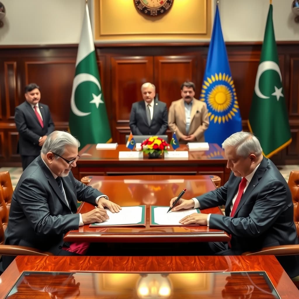 پاکستان اور کرغزستان نے دو سال میں باہمی تجارت 20 کروڑ ڈالر تک بڑھانے کا معاہدہ کر لیا