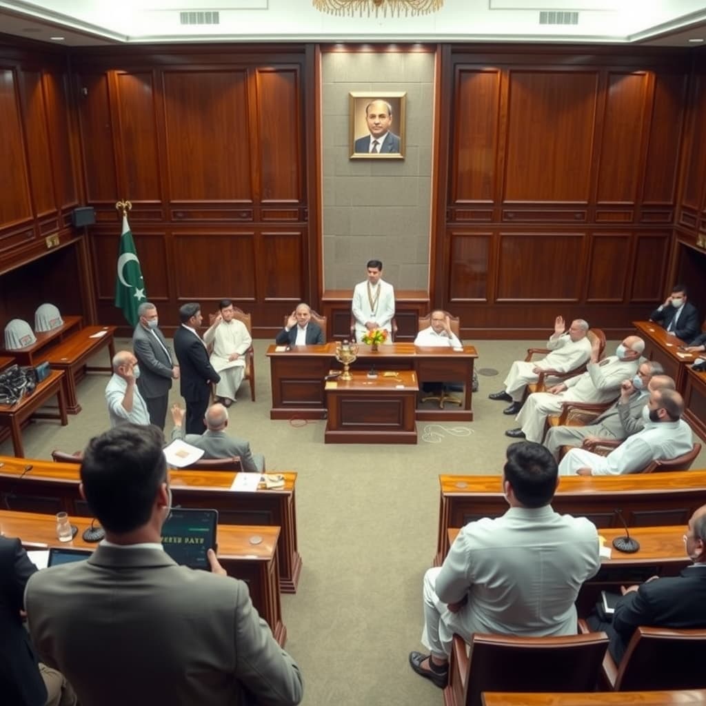 آزاد کشمیر کی آٹھ رکنی کابینہ نے مظفرآباد میں حلف اٹھا لیا