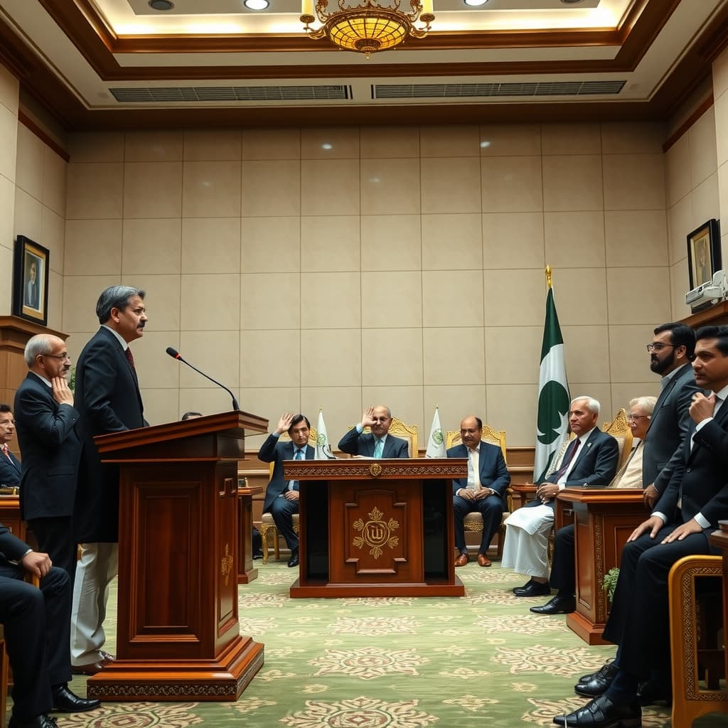 آزاد کشمیر کی آٹھ رکنی کابینہ نے مظفرآباد میں حلف اٹھا لیا