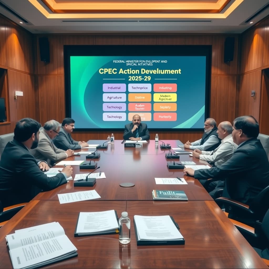 سی پیک ایکشن پلان 2025-29 پر پیش رفت کا جائزہ، نجی شعبہ فیز ٹو کا محور قرار