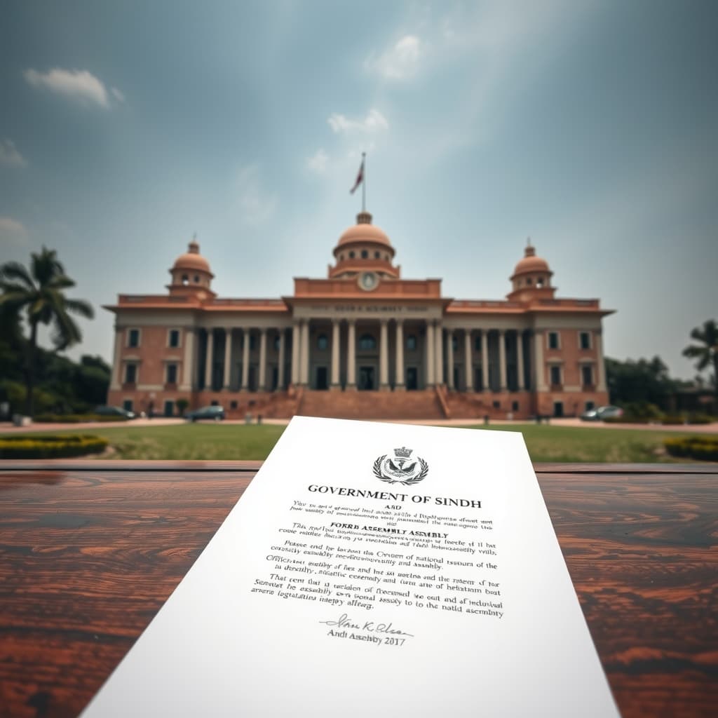 سندھ اسمبلی کی صوبے کی تقسیم کے خلاف قرارداد وفاقی حکومت اور پارلیمان کو ارسال