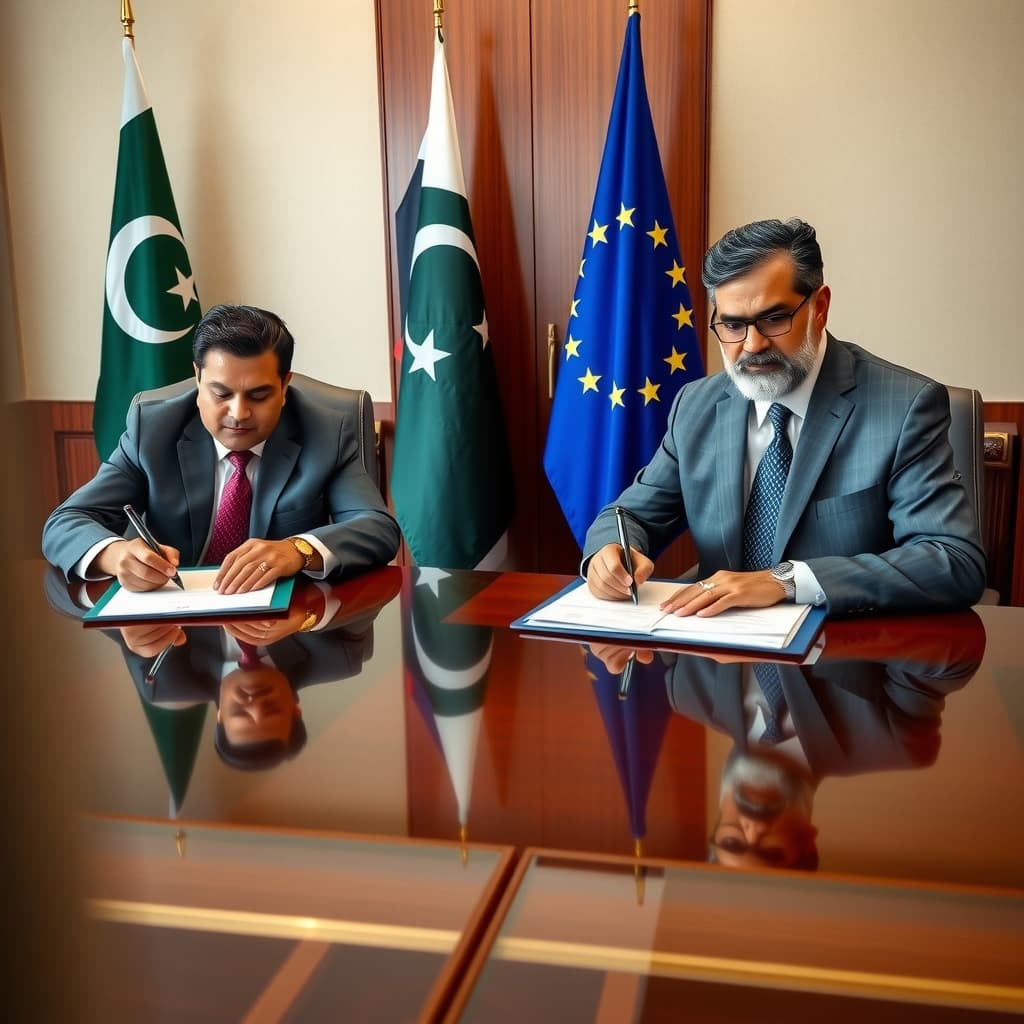پاکستان اور یورپی یونین کے درمیان 65 ملین یورو کے تین مالیاتی معاہدوں پر دستخط