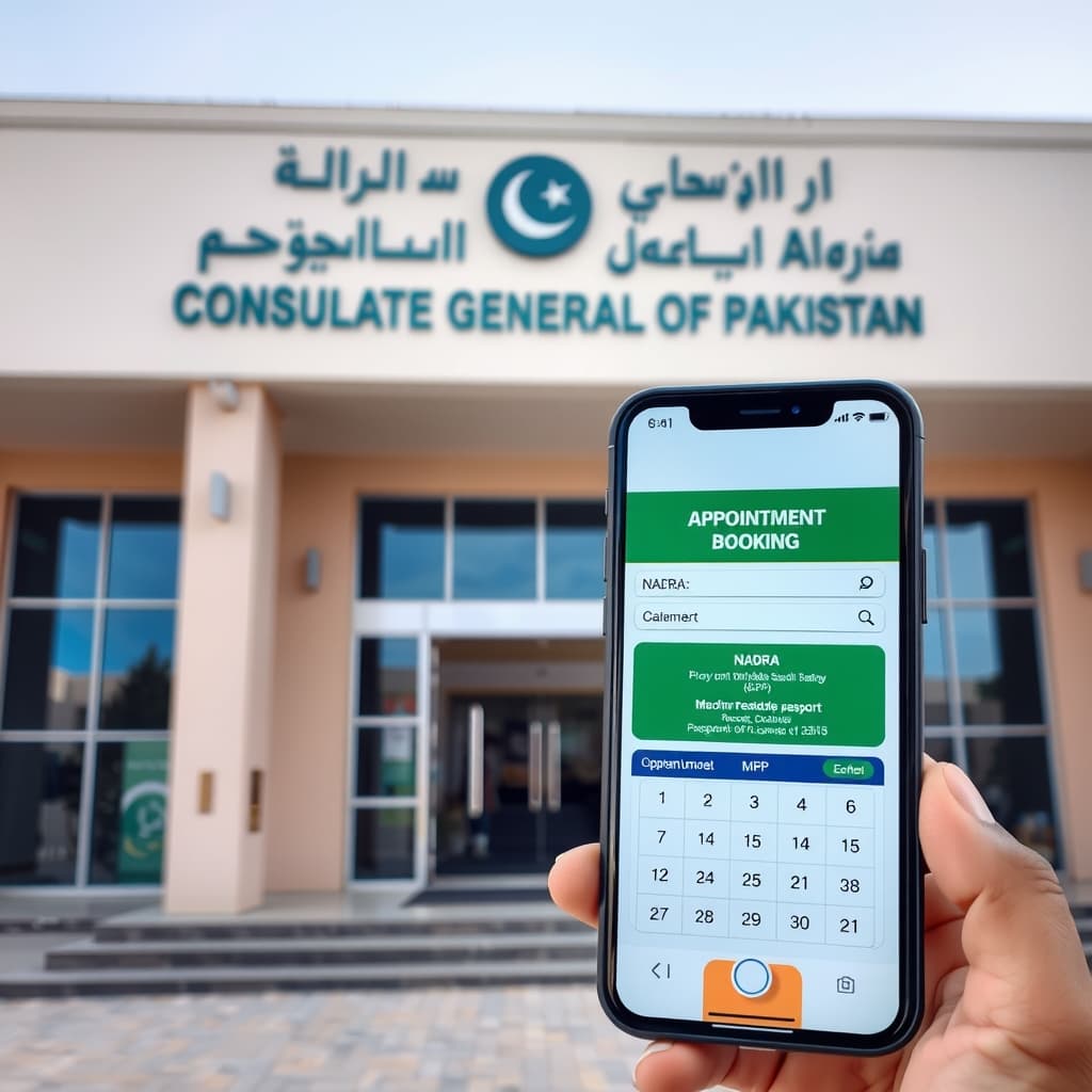 جدہ میں پاکستانی قونصل خانے نے نادرا اور پاسپورٹ خدمات کے لیے آن لائن اپائنٹمنٹ نظام متعارف کرا دیا