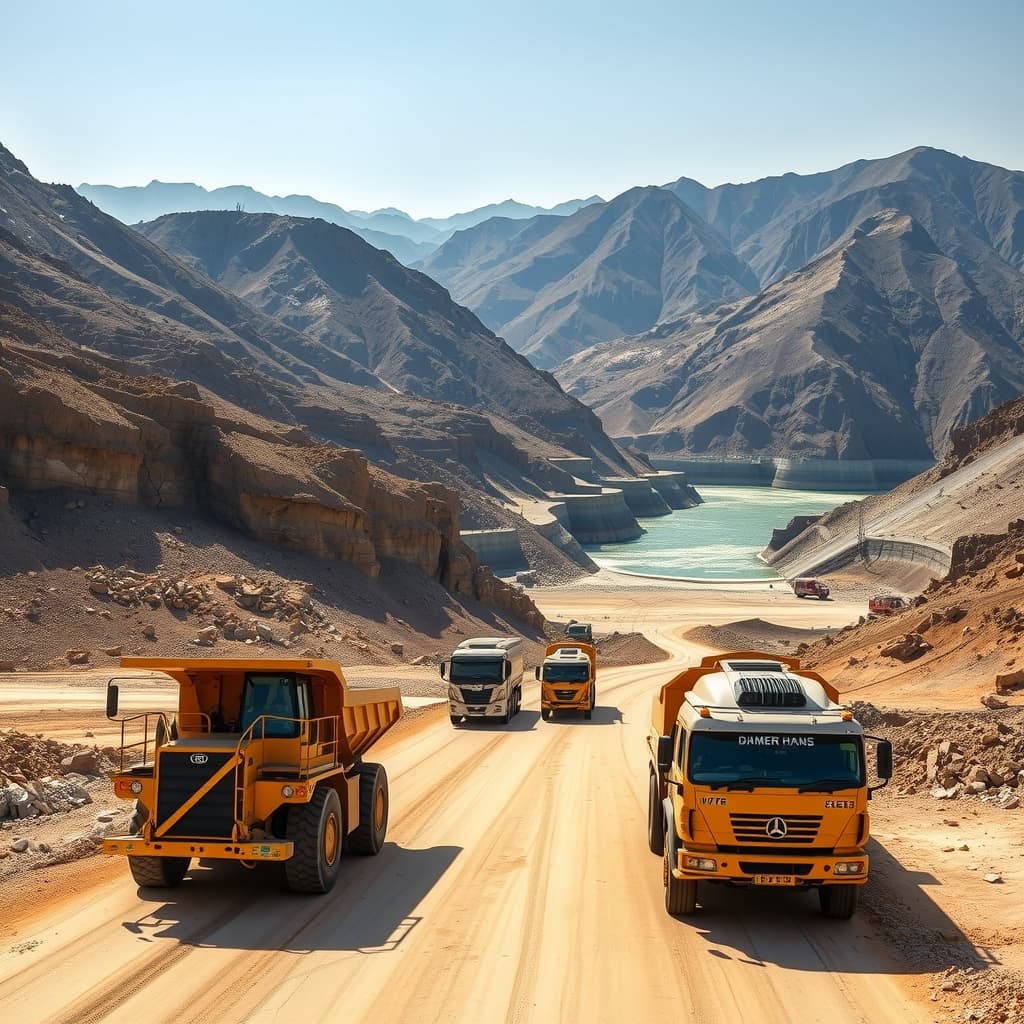 دیامر بھاشا ڈیم کے لیے گینی سے پوزولان کی باقاعدہ نکاسی اور ترسیل شروع