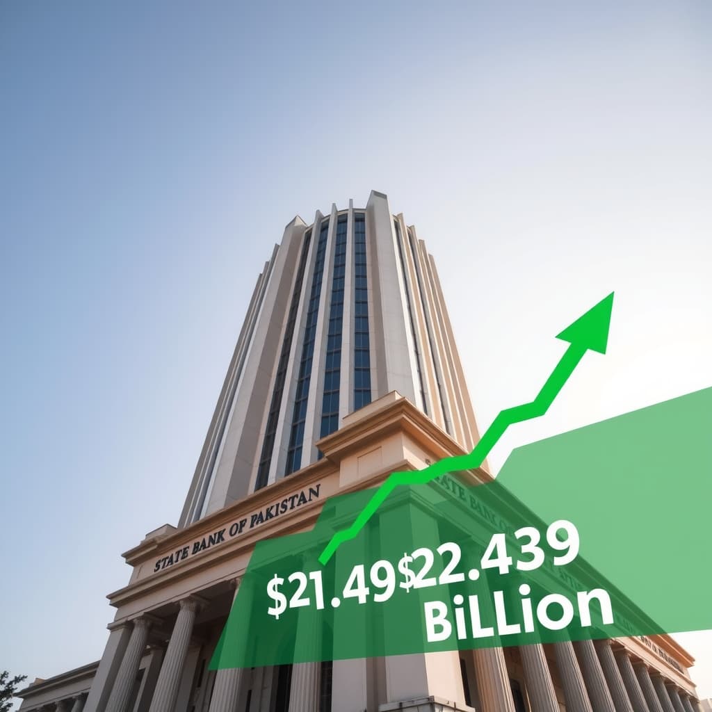 اسٹیٹ بینک کے زرمبادلہ ذخائر 21.439 ارب ڈالر تک پہنچ گئے