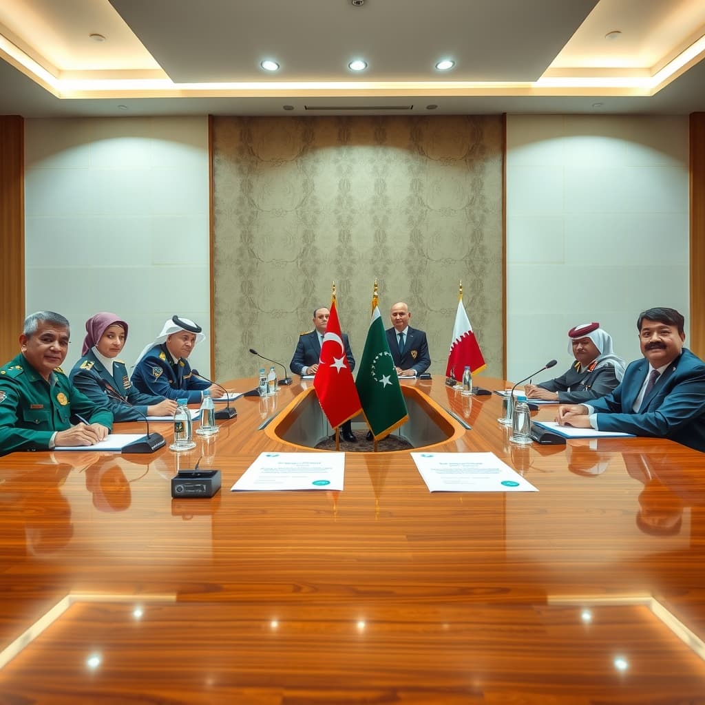 پاکستان، ترکی، قطر اور انڈونیشیا نے دفاعی تعاون کی 'بدر' مفاہمتی یادداشت پر دستخط کر دیے