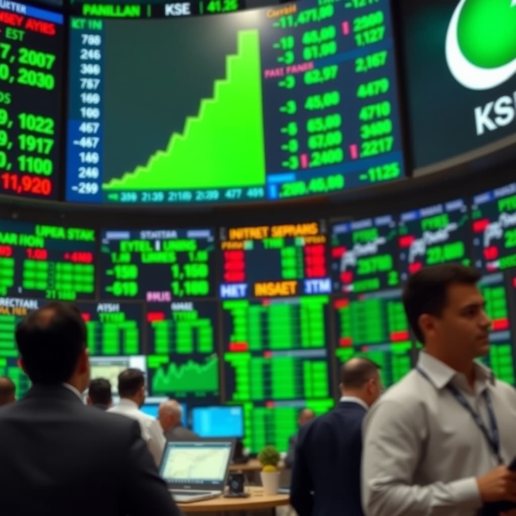 پاکستان اسٹاک ایکسچینج میں تیزی، کے ایس ای 100 انڈیکس میں سرمایہ کاروں کی خریداری سے اضافہ