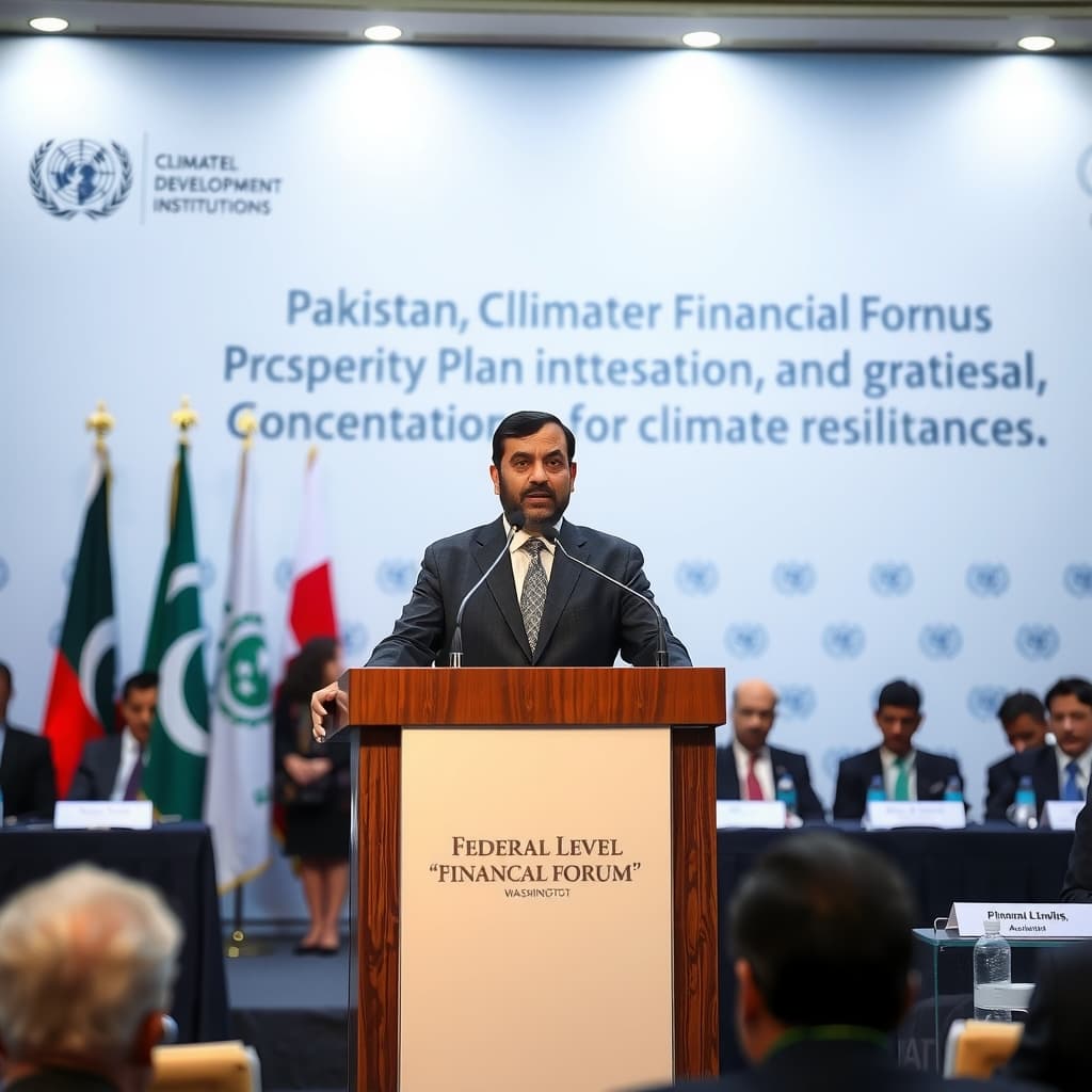 پاکستان ’کلائمیٹ پراسپیریٹی پلان‘ تیار کر رہا ہے، وزیر خزانہ کا رعایتی فنانسنگ بڑھانے پر زور