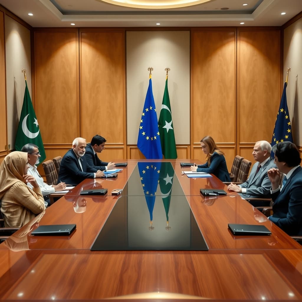 پاکستان اور یورپی یونین کا انسداد دہشت گردی تعاون بڑھانے اور آن لائن انتہا پسندی سے نمٹنے پر اتفاق