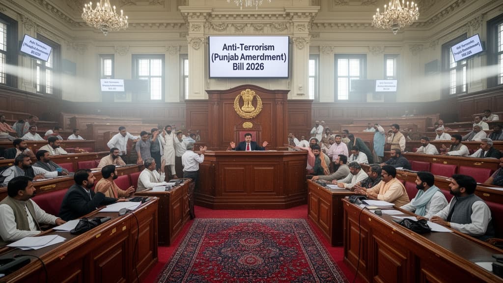 پنجاب اسمبلی نے انسداد دہشت گردی ترمیمی بل 2026 منظور کر لیا، اپوزیشن کا واک آؤٹ