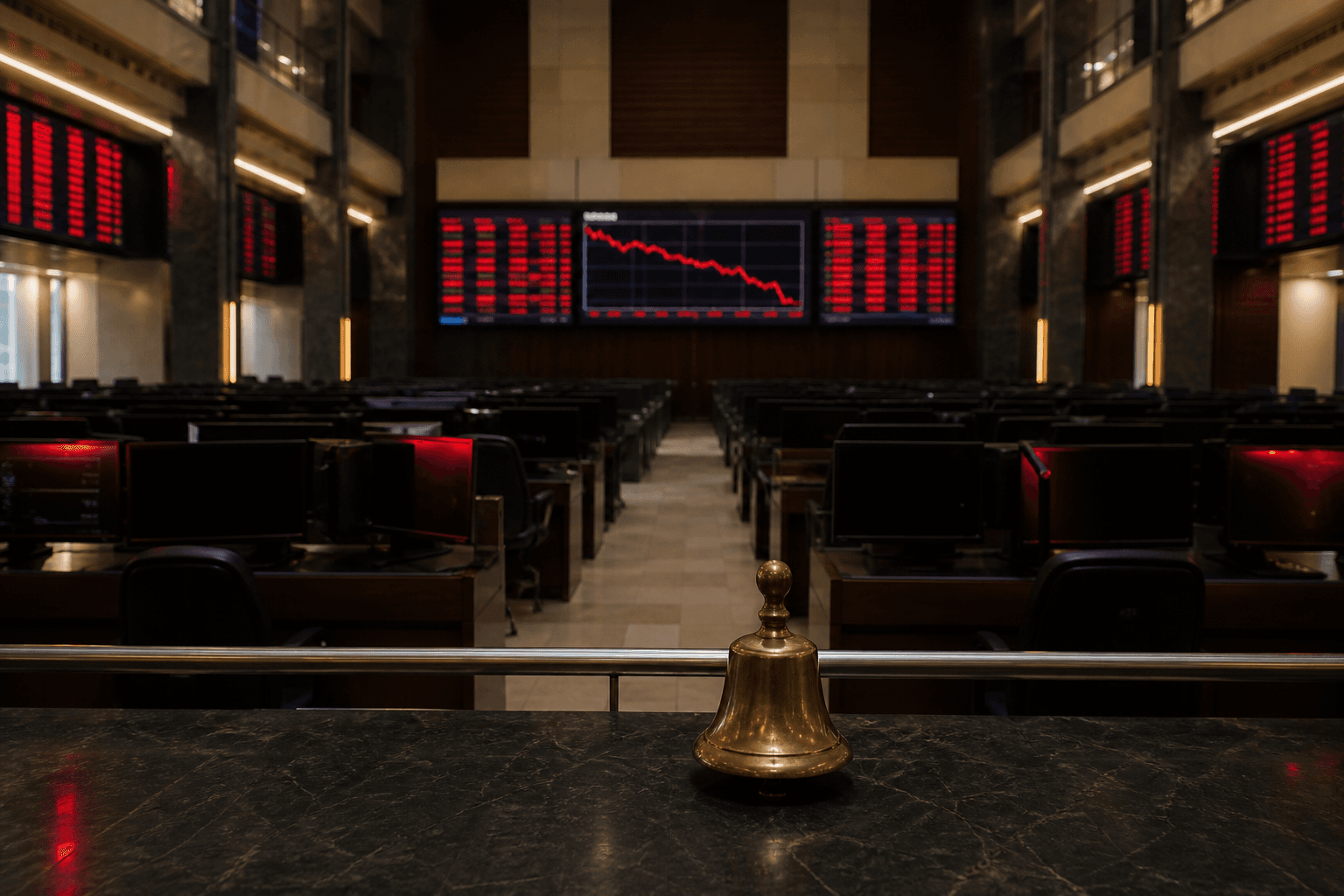 پی ایس ایکس میں کے ایس ای 100 انڈیکس 2,547 پوائنٹس گر کر 177,955 پر بند