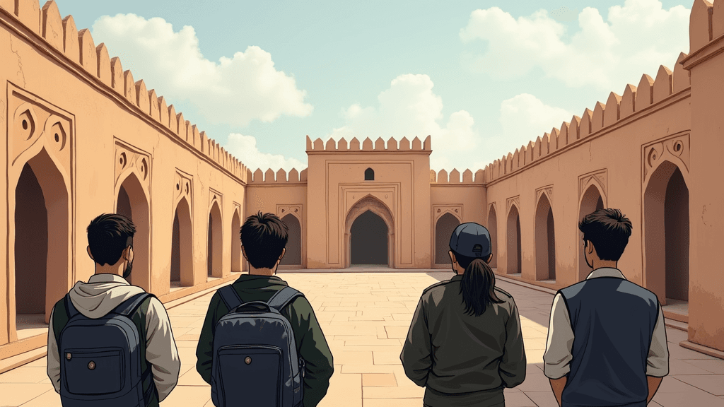 خیبر پختونخوا کی جامعات کے طلبہ کا قلعہ بالاحصار کا تعلیمی دورہ